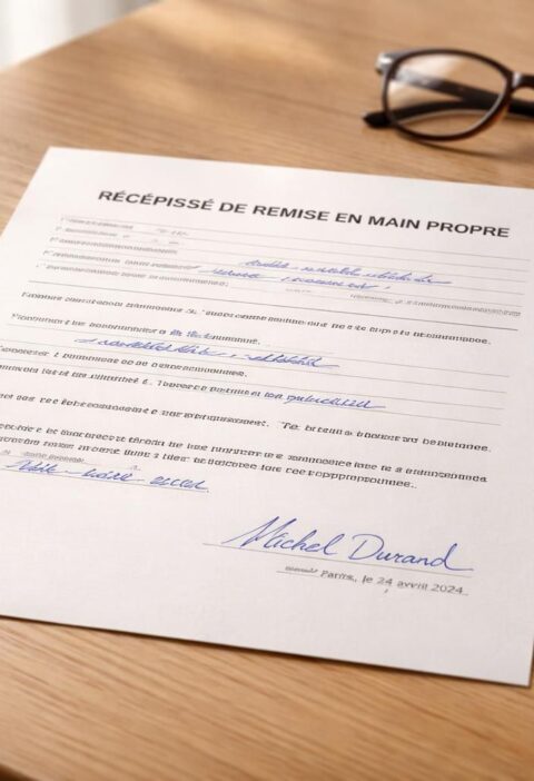 découvrez un exemple détaillé de récépissé pour remise en main propre, incluant toutes les informations essentielles pour garantir une transaction sécurisée et officielle.