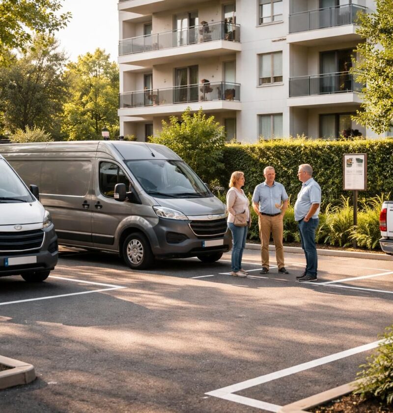 découvrez nos conseils pratiques pour gérer le stationnement d'un véhicule utilitaire en copropriété sans créer de conflits et respecter les règles en vigueur.