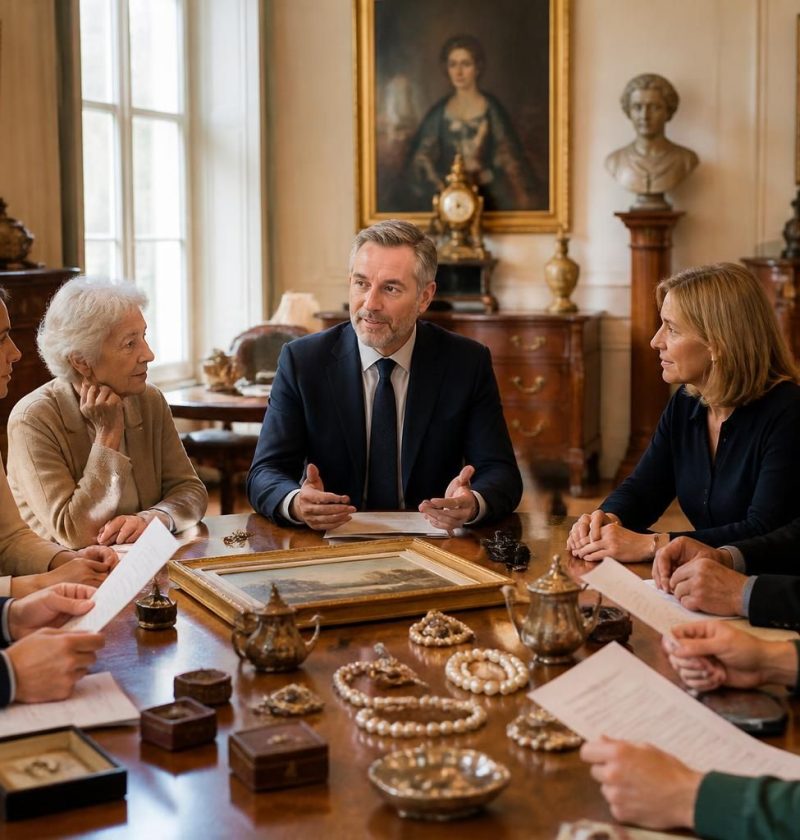 découvrez comment un commissaire priseur peut simplifier et sécuriser le partage des biens lors d'une succession, en assurant une évaluation juste et une gestion transparente.