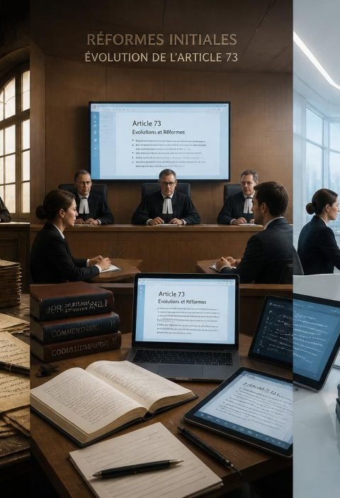 découvrez comment l'article 73 du code de procédure pénale a évolué au fil des réformes, influençant la pratique judiciaire et les droits des citoyens.